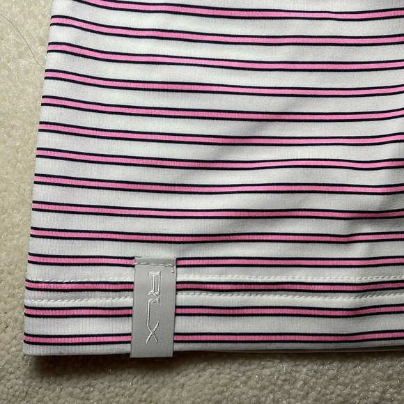 Ralph Lauren RLX white/pink and black classic fit performance polo sz M - Picture 5 of 8